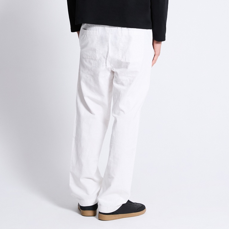 Linen blend pants "Ludvig" Off white
